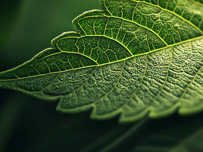 Cannabis Leaf Detail
